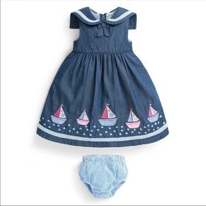 Jojo maman bebe sailor boat dress 12-18-brand new with tags